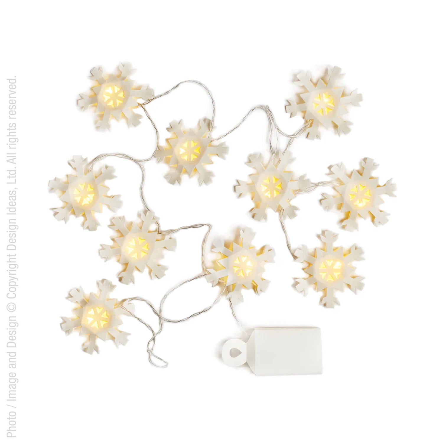 Flurry LED Garland Snowflake