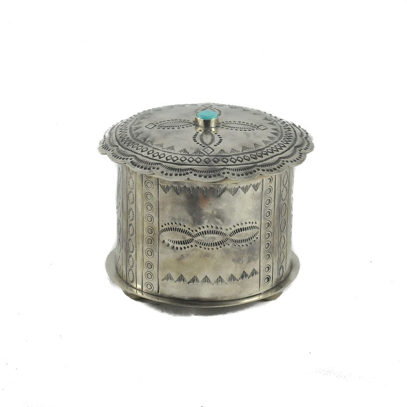 Stamped Round Box