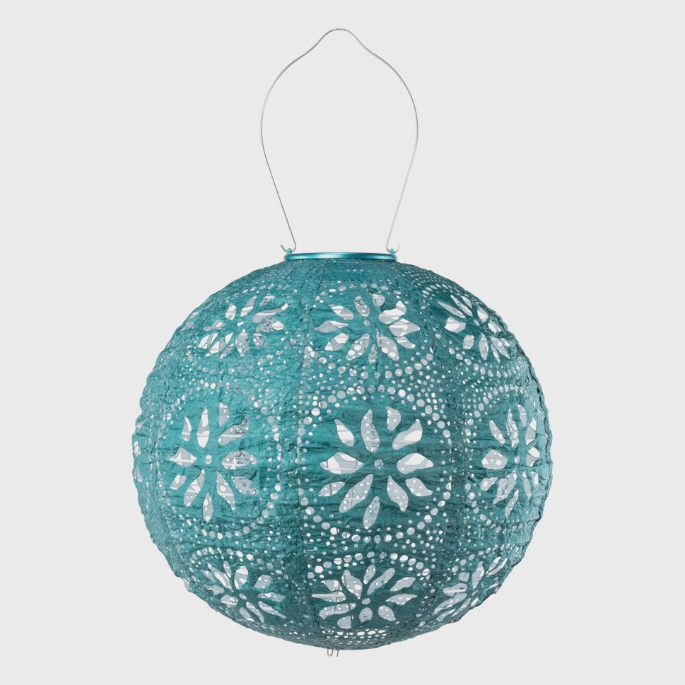 Stella Boho Mineral Green Solar Lantern