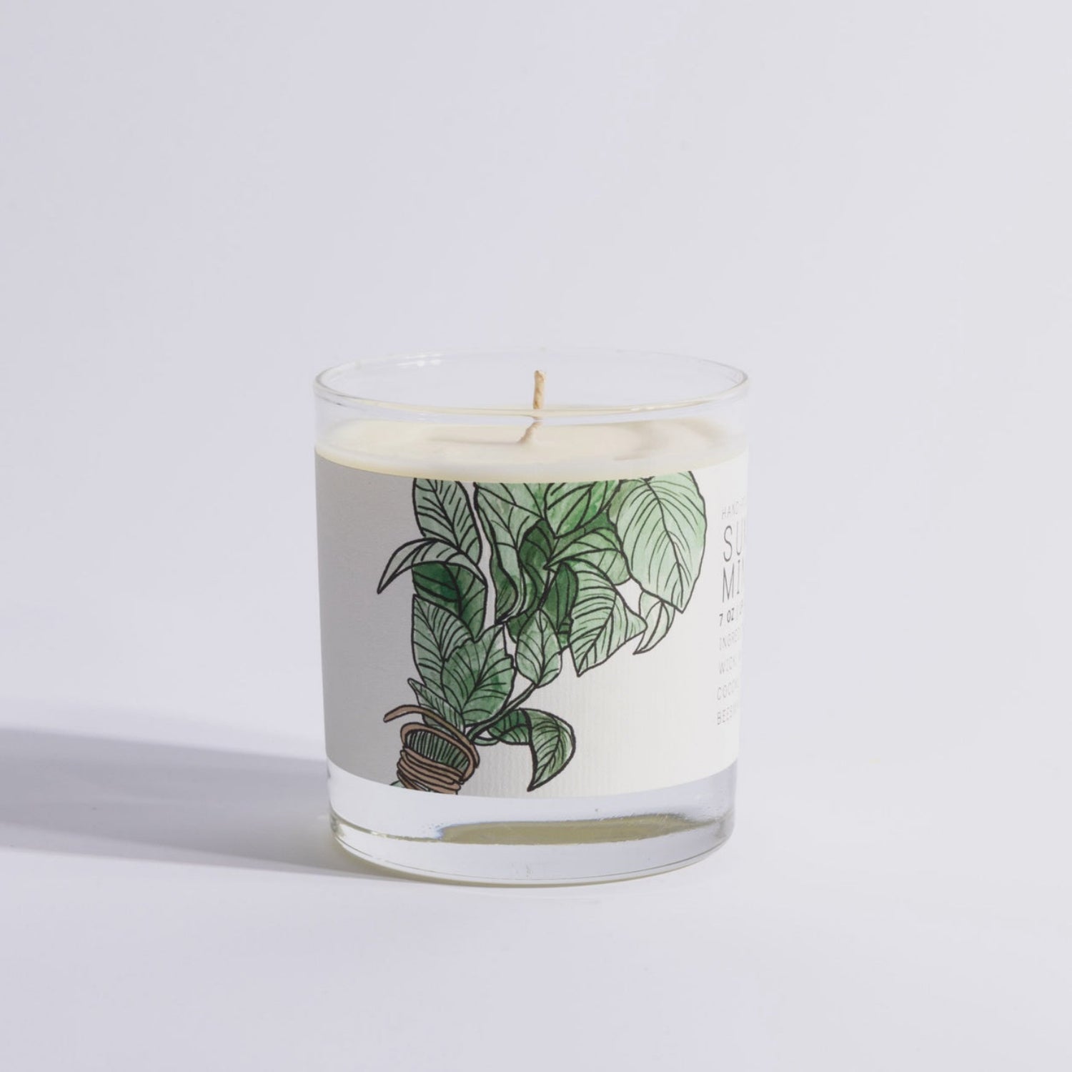 Summer Mint Glass Candle