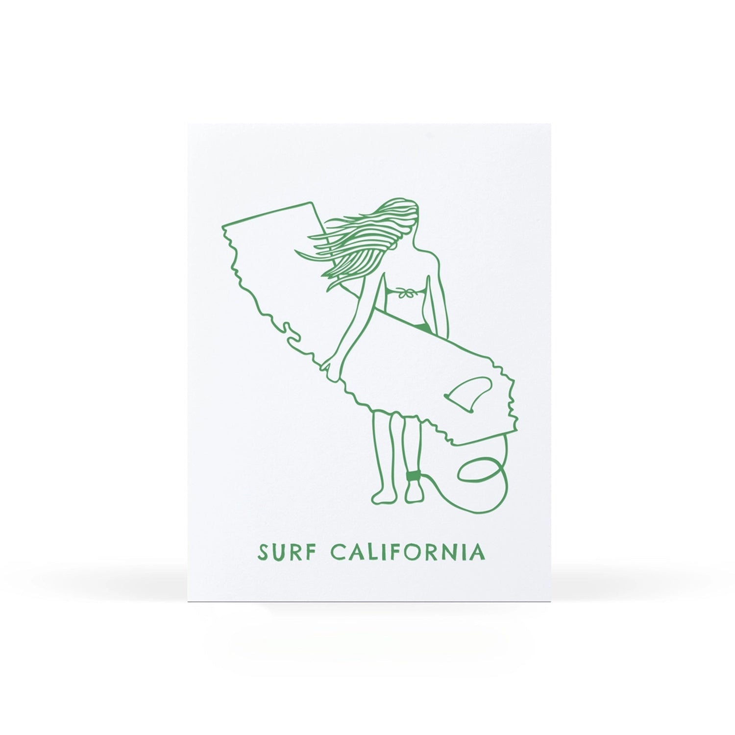 Surf Girl Card