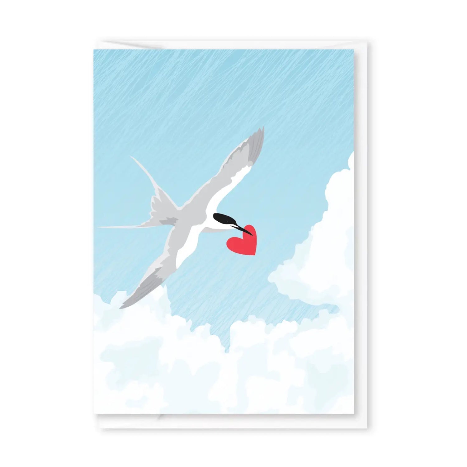 Tern with Heart Card