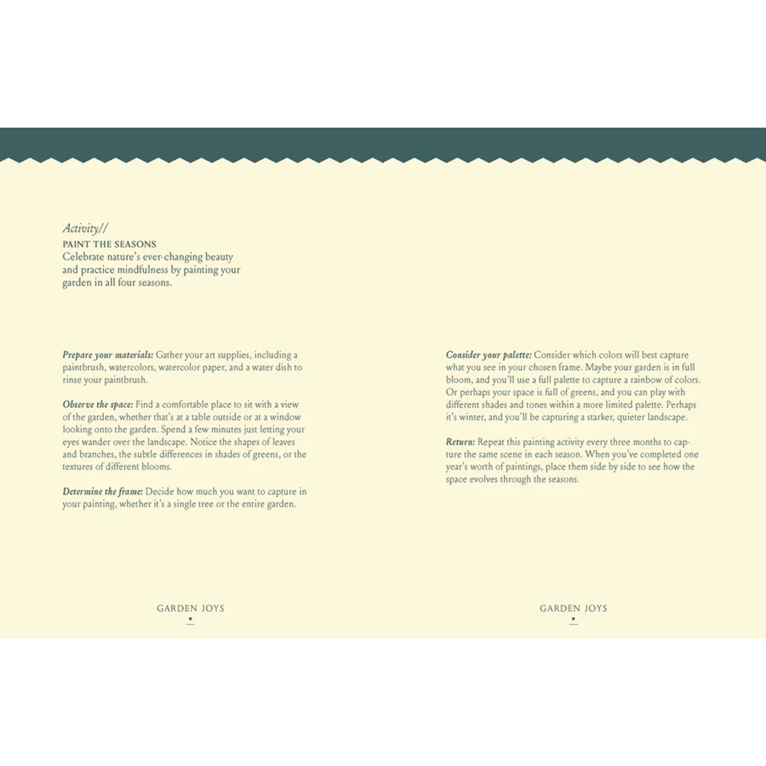 The Joyful Gardener's Journal