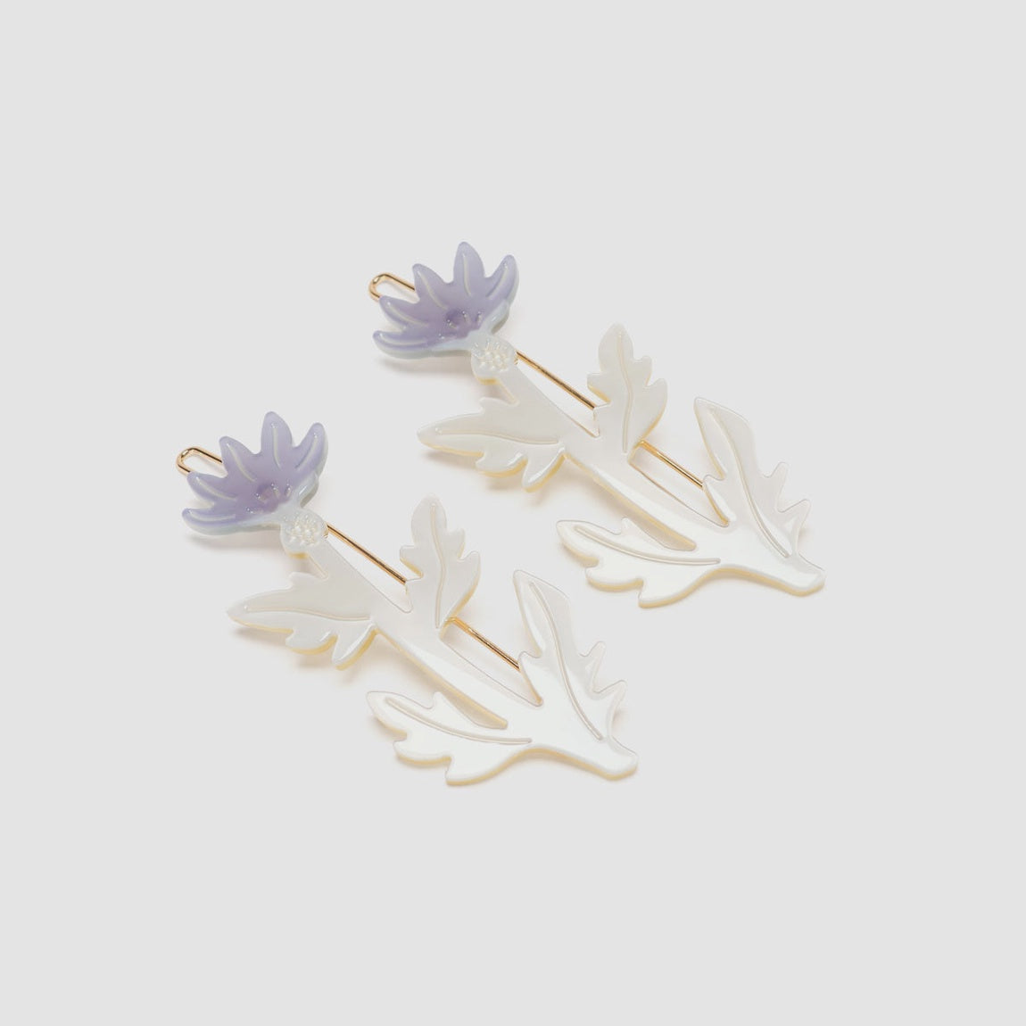 Thistle Purple Flower Hair Clip