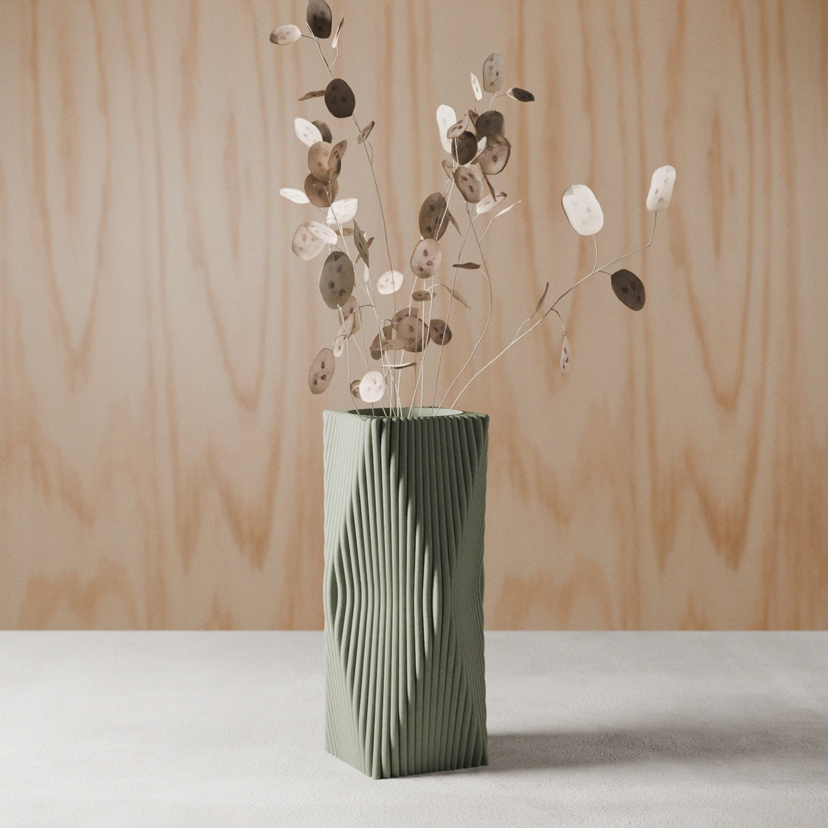 Tides Muted Green Vase