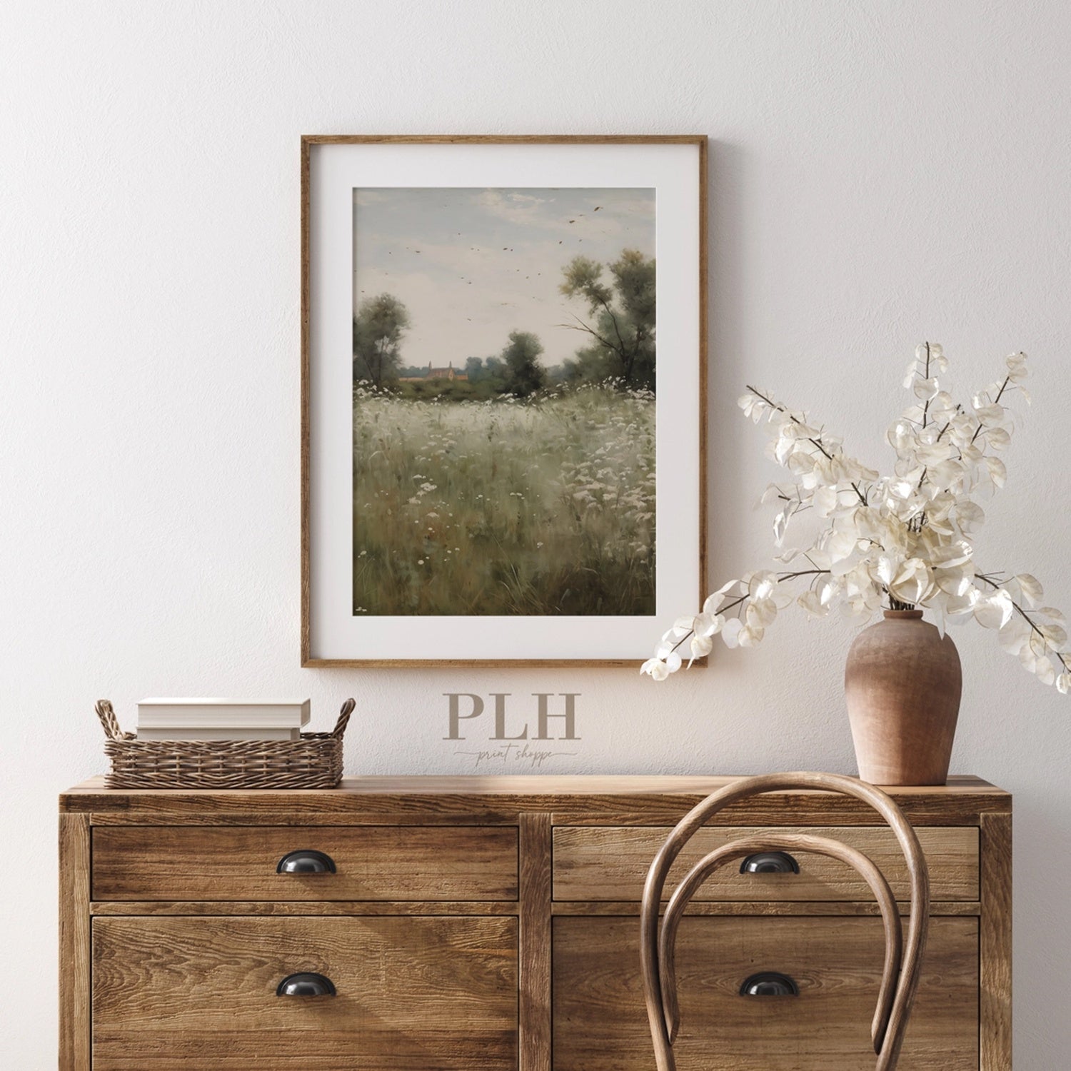 Vintage Landscape Art Print - 8"x10"