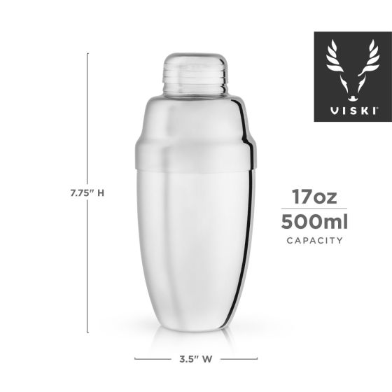 Viski Stainless Heavyweight Cocktail Shaker