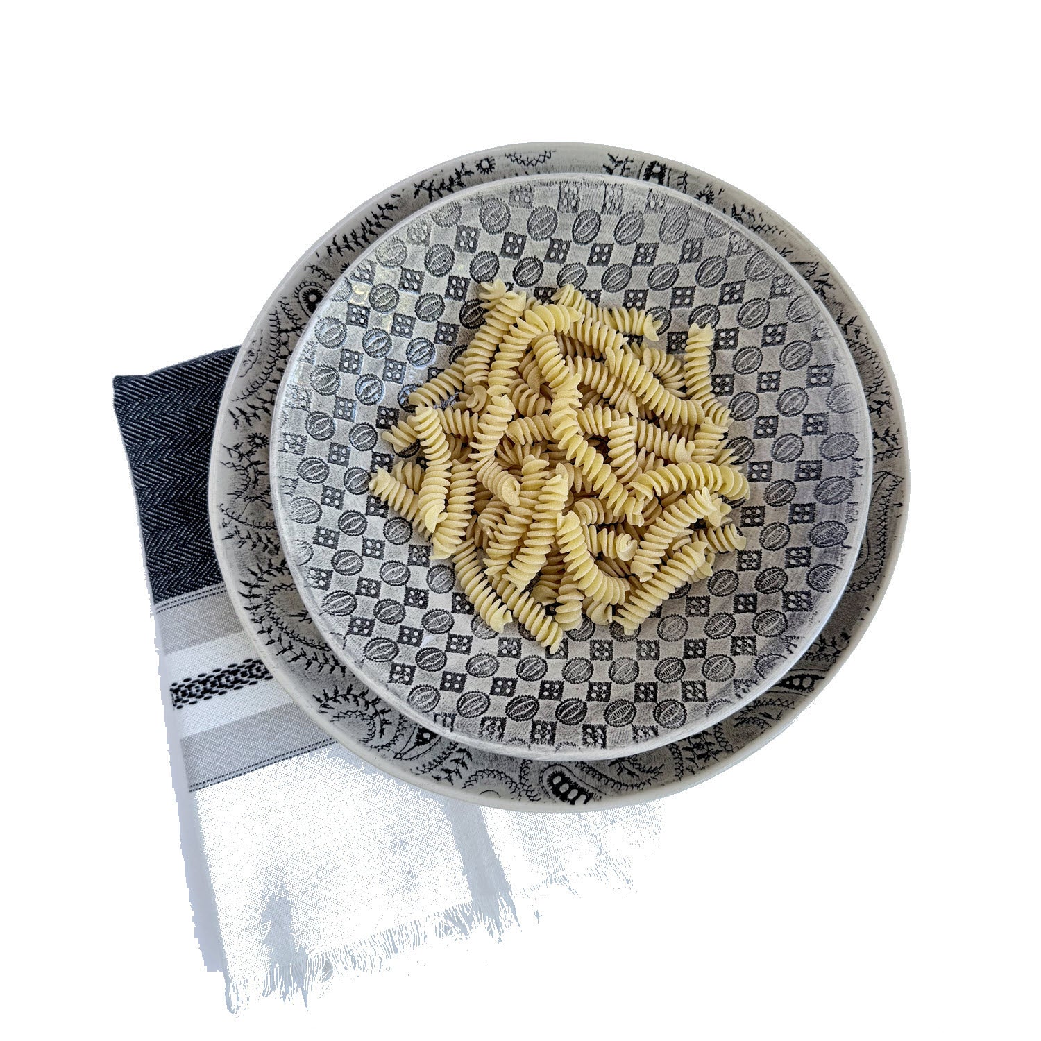 Spaghetti Bowl Black Print