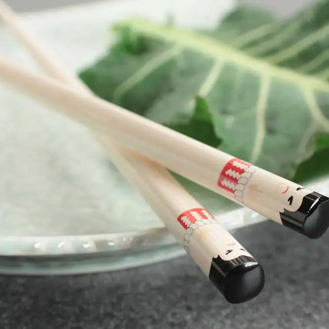 Sumo Wrestler White Chopsticks