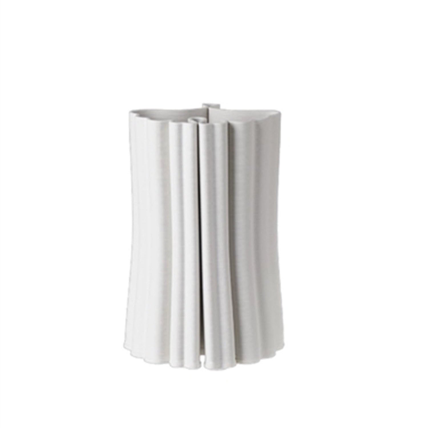 White 3D Printed Ceramic Vase