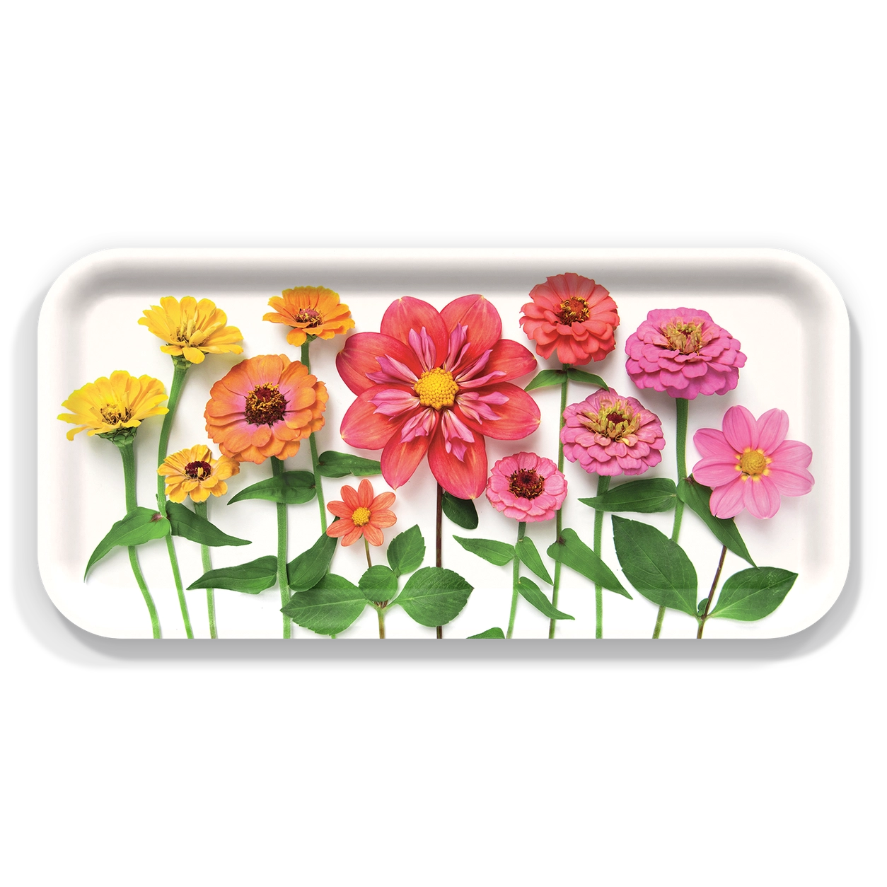 Pink Dahlias Serving Tray