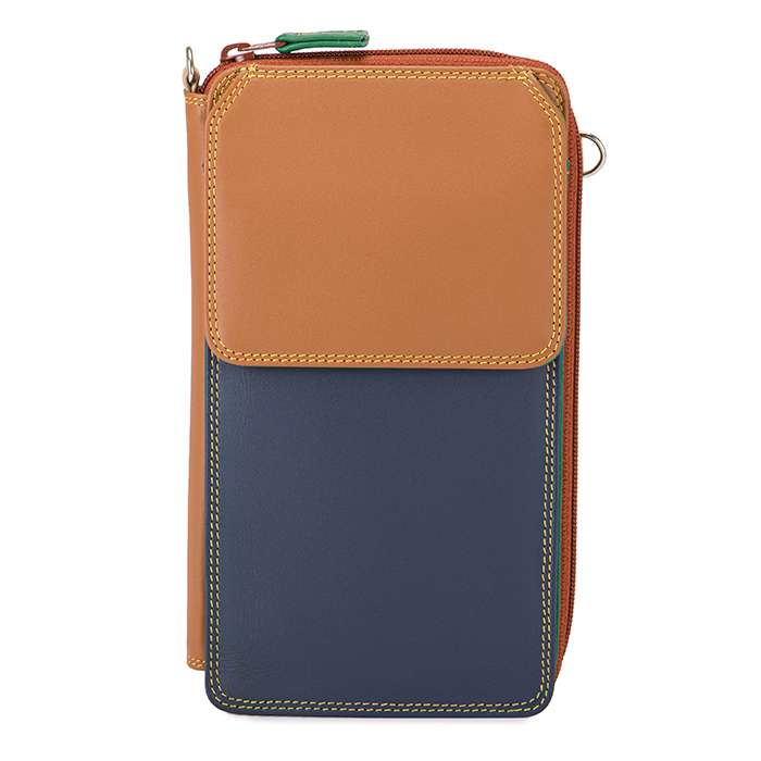 Zip Round Purse With Shoulder Strap