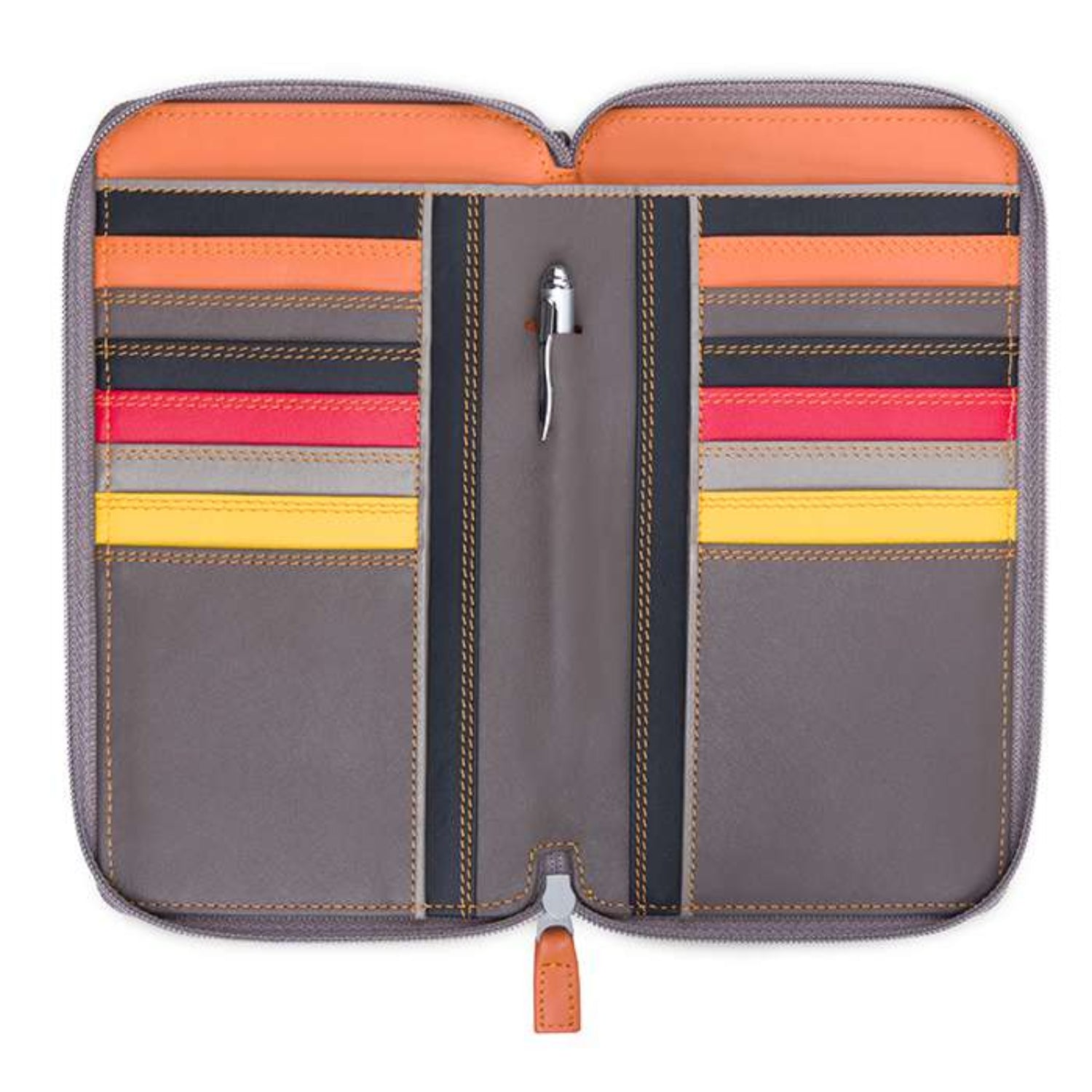 Zip Round Purse With Shoulder Strap