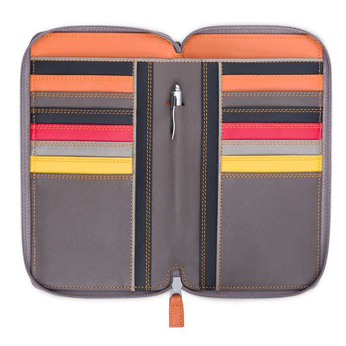 Zip Round Purse With Shoulder Strap