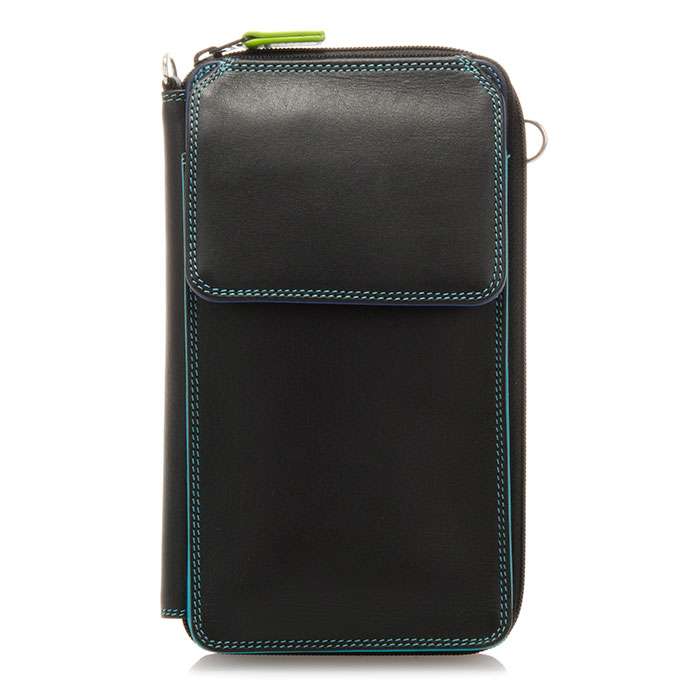 Zip Round Purse With Shoulder Strap