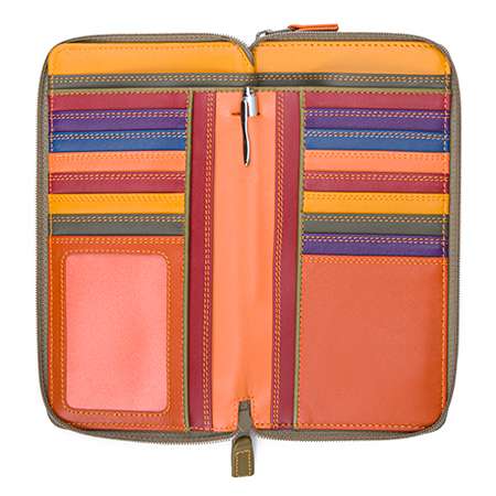 Zip Round Purse With Shoulder Strap