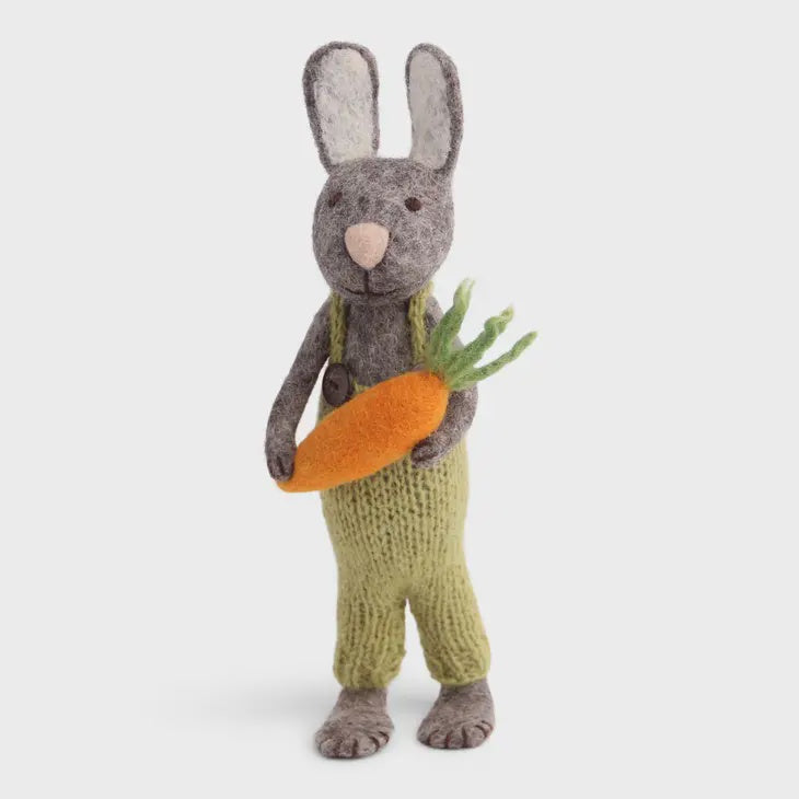 Grey Bunny With Carrot