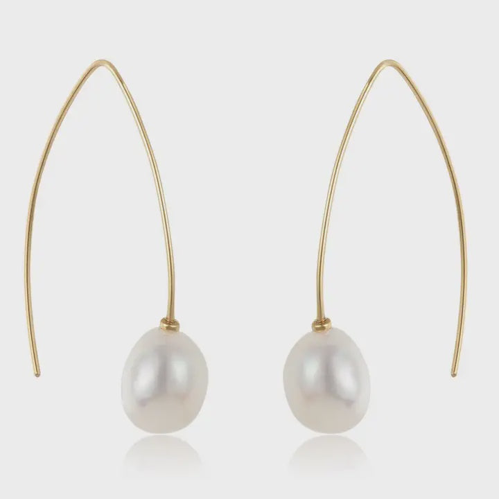 Pearl Loop Earrings