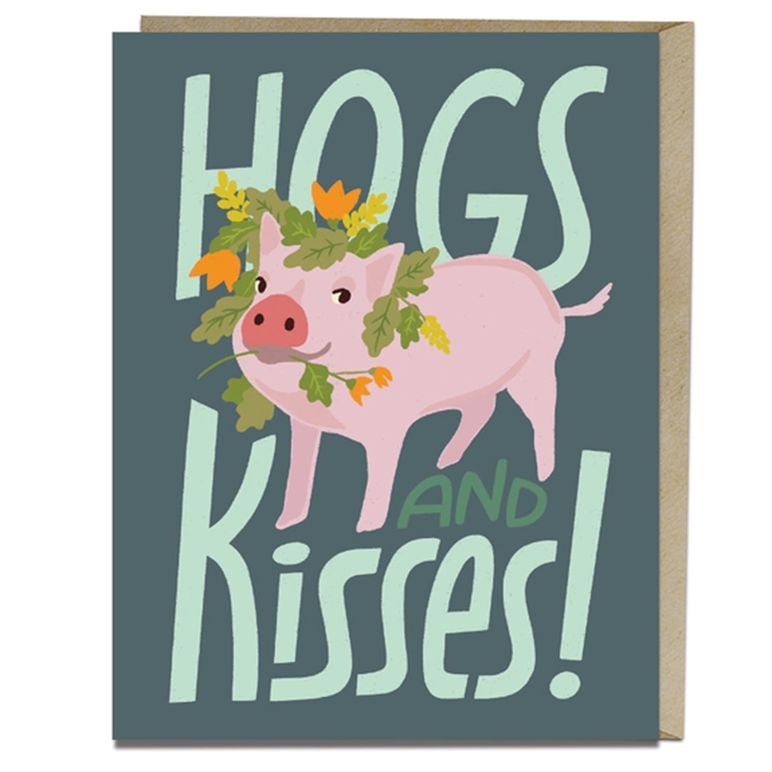 Hogs & Kisses Card