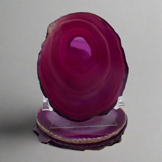 Agate Coaster Pink Assorted