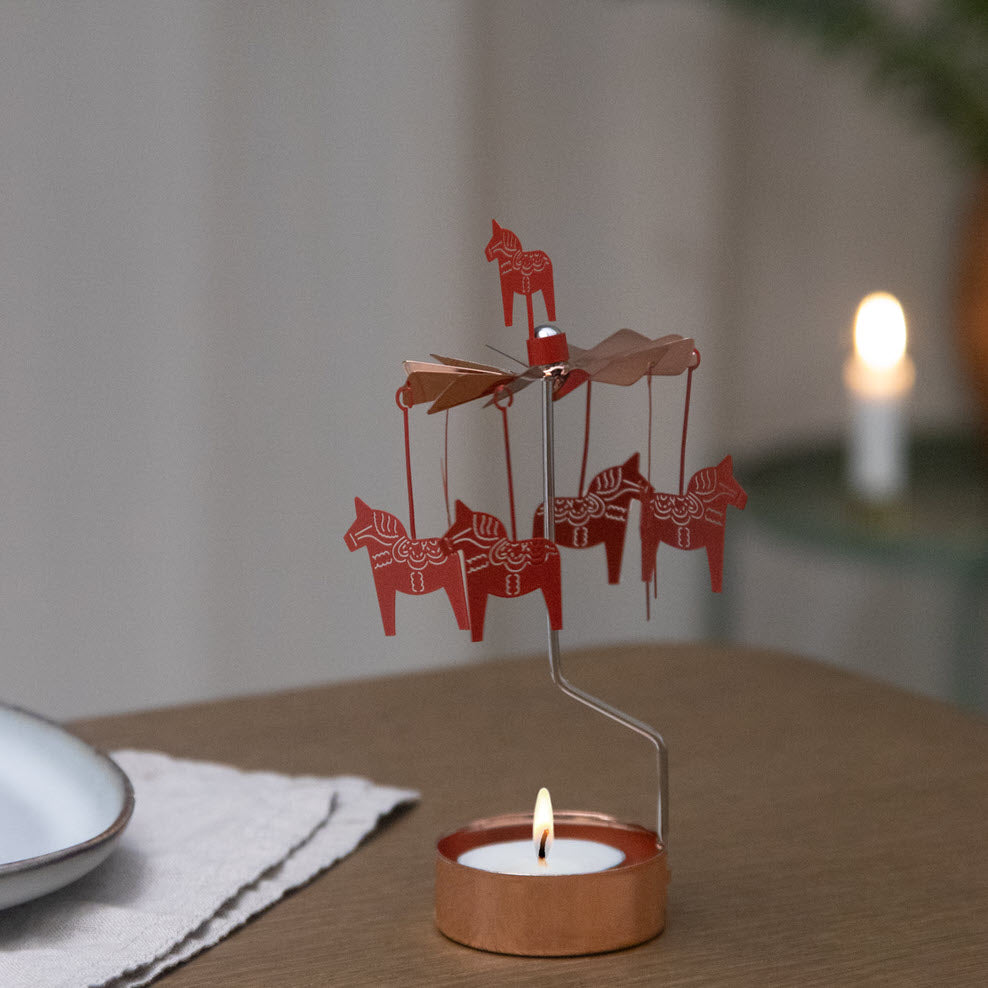 Dala Horse Rotary Candle