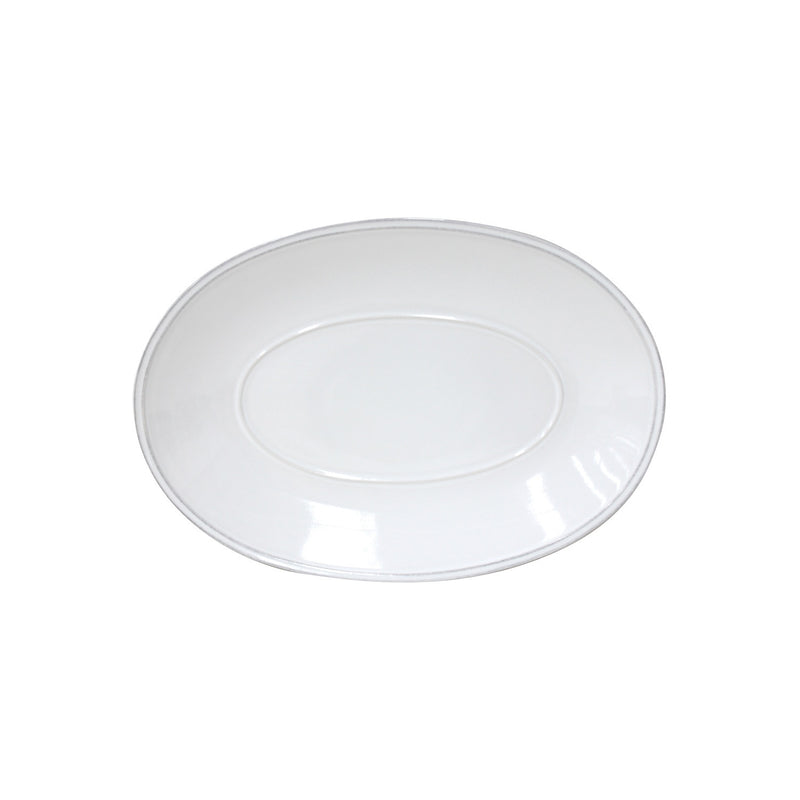 Friso White Med Oval Platter