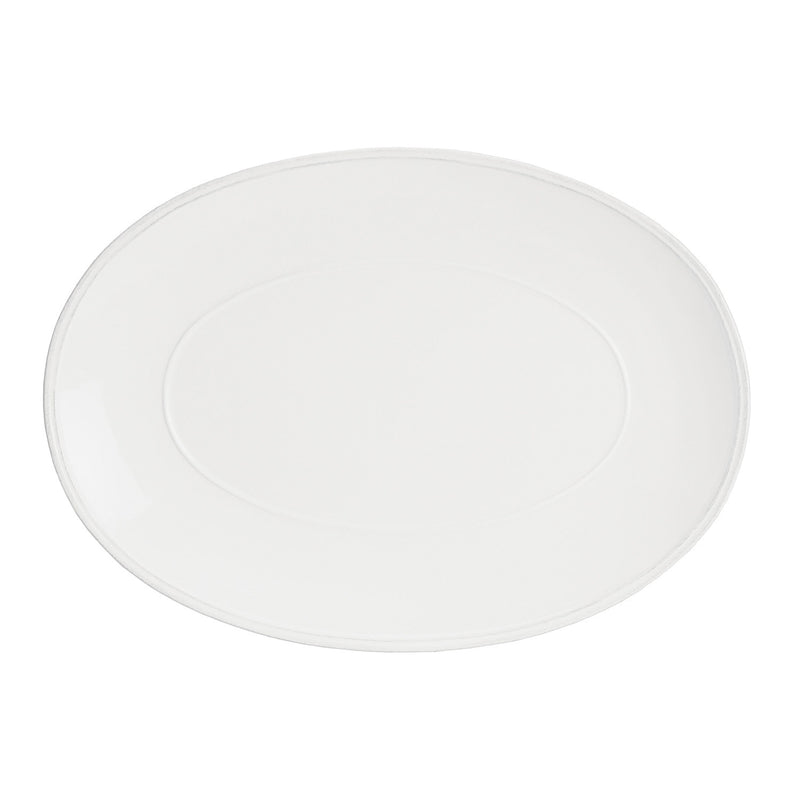 Friso White Lg Oval Platter
