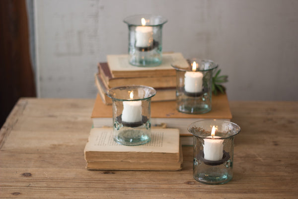 Mini Glass Cylinder with Rustic Insert