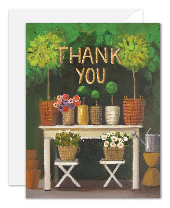 Thank You Topiary Greeting Card
