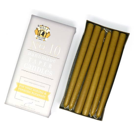 Harvest Gold 10-Inch Taper Pair