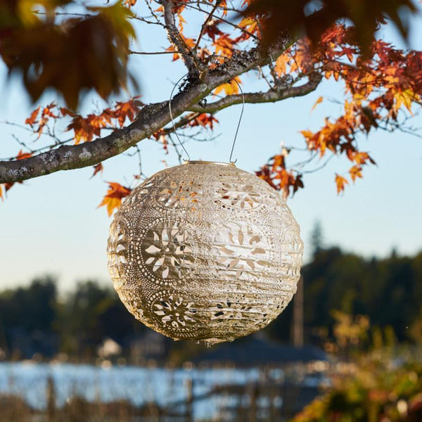 Boho Pearl Globe Lantern