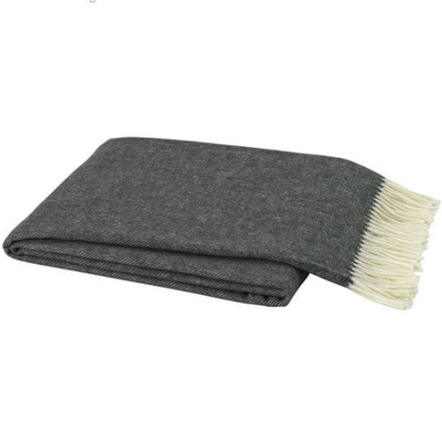 Herringbone Graphite Throw