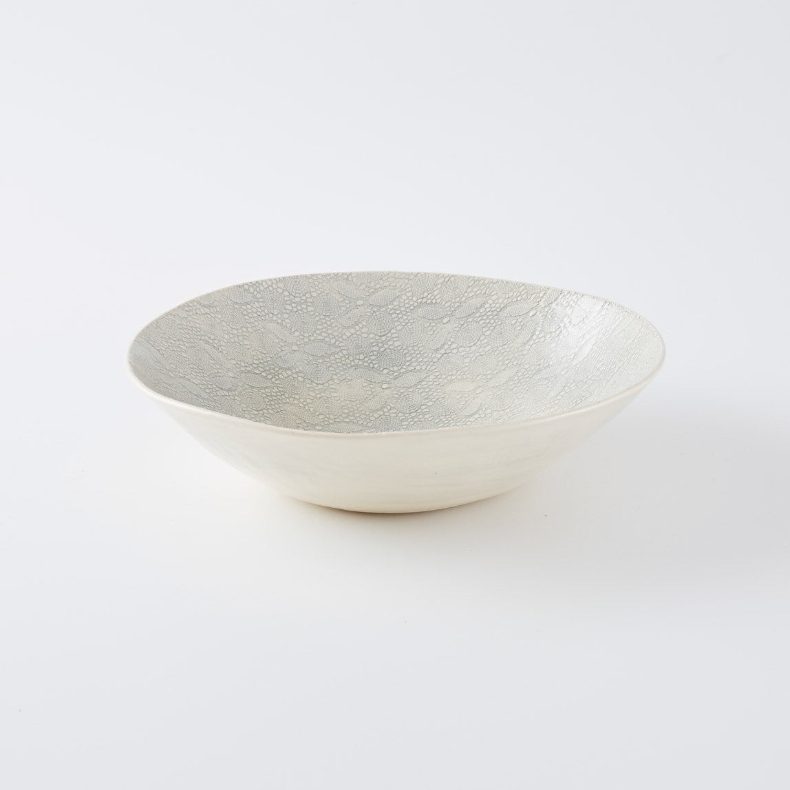 Medium Salad Bowl Print Duck Egg