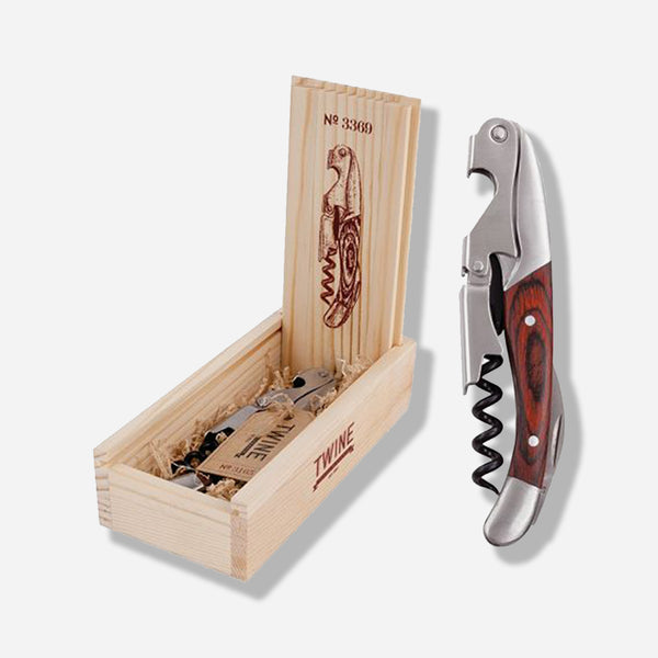 Chateau Wooden Double Hinged Corkscrew