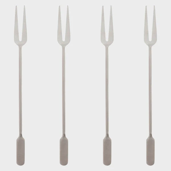 Stainless Steel Cocktail Fork Set/4