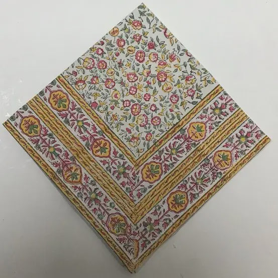Cornwall Yellow Pink Napkin