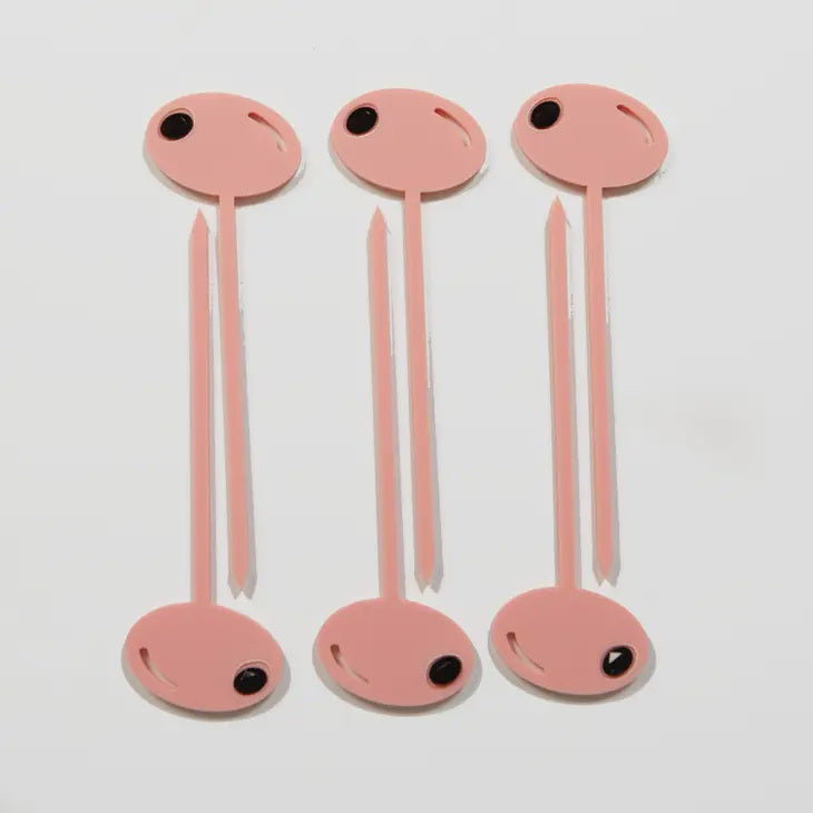 Pink Olive Cocktail Pick Set-6