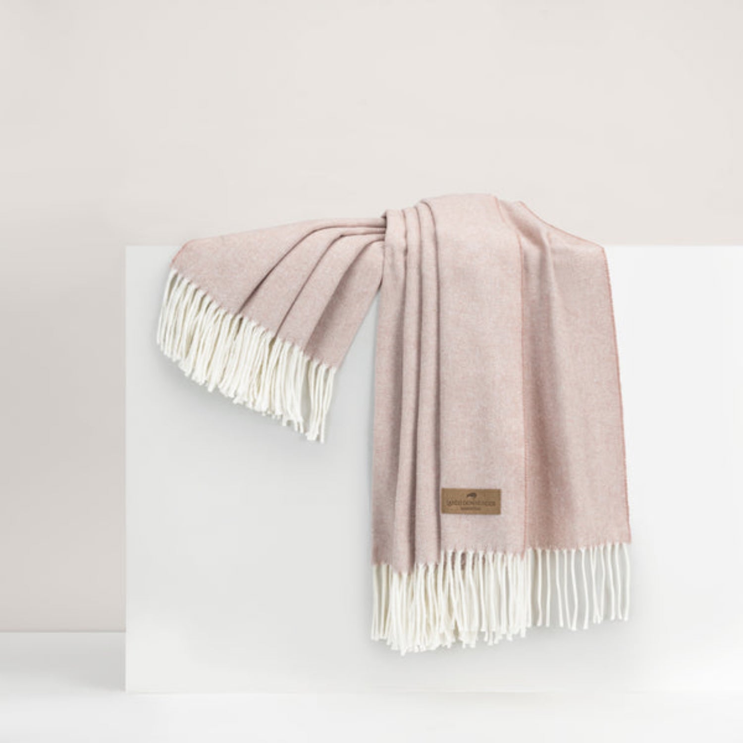 Herringbone Rose Quartz Throw