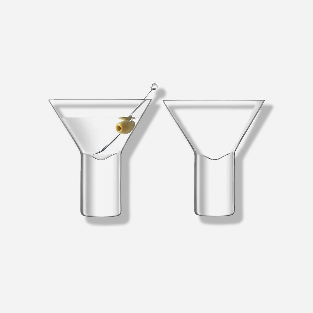 Heavy Base Martini Glasses, Set of 2 – Whim House