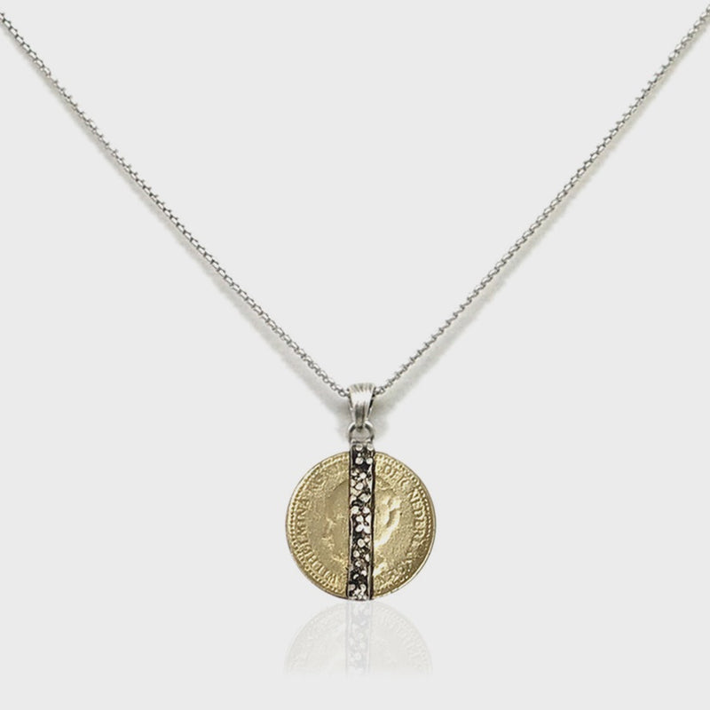 Mini Wilhelmina Coin&Crystal Necklace