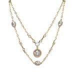 Two Tier Twisted Ring Faustina Necklace